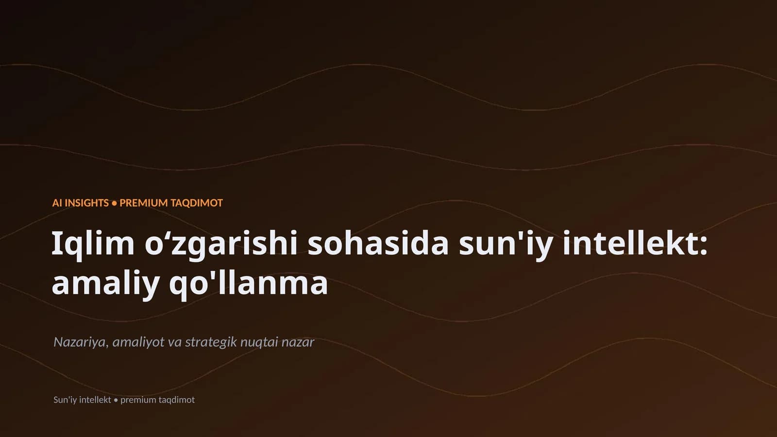 Sun'iy Intellekt: Amaliy Qo'llanma