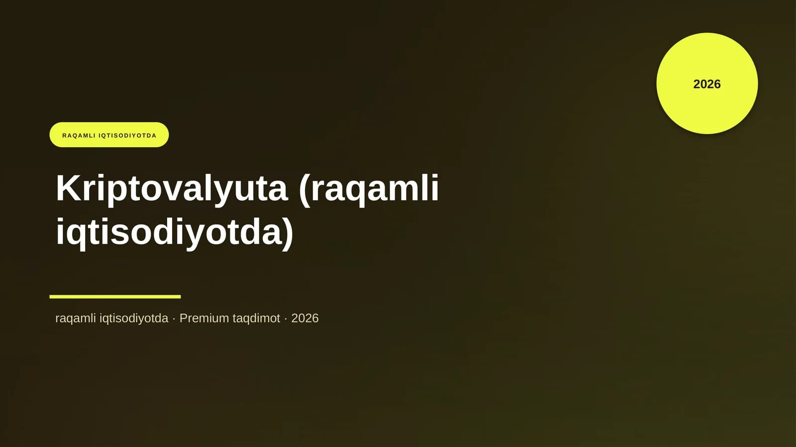 Kriptovalyuta (raqamli iqtisodiyotda)