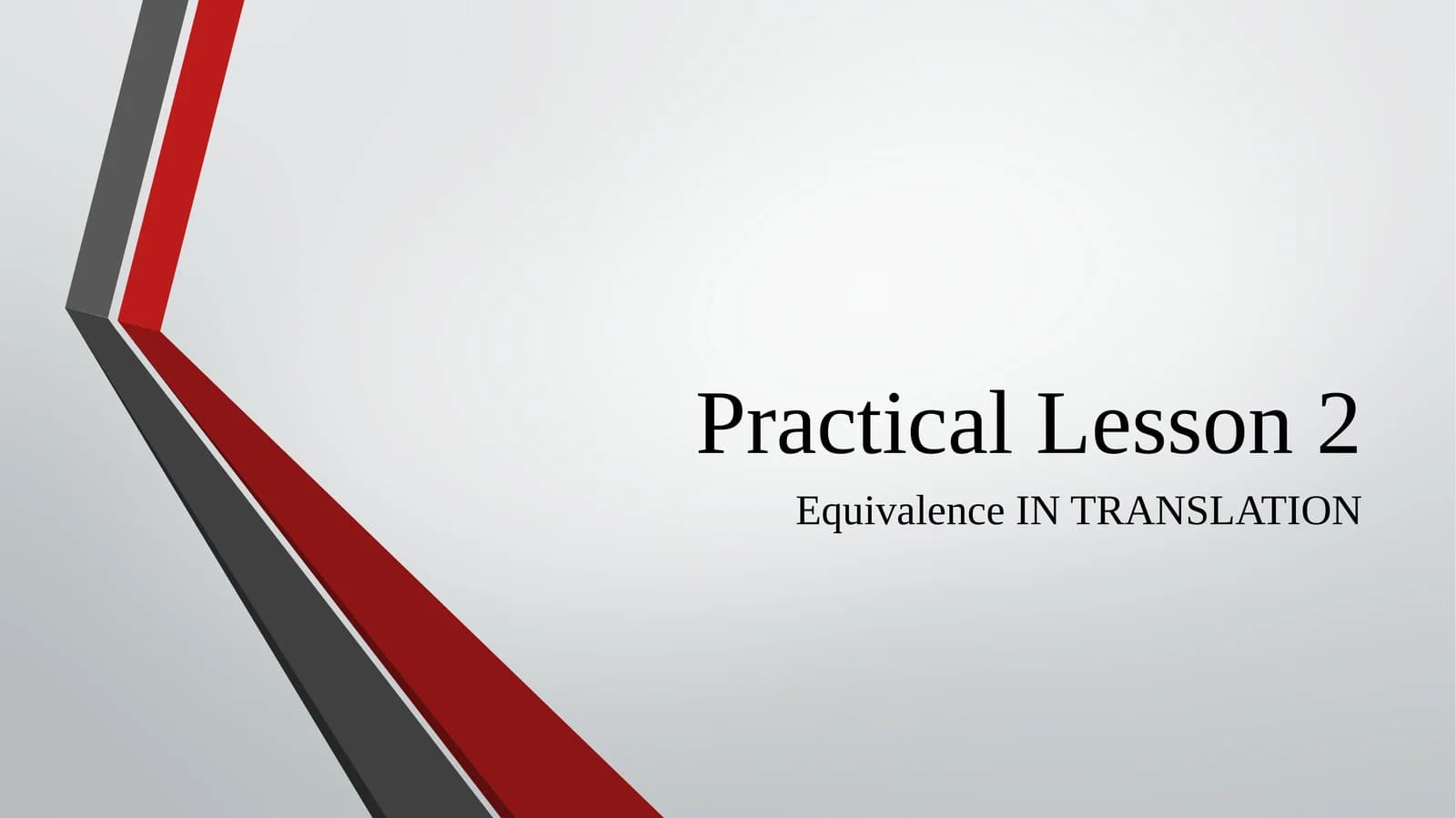 Practical Lesson 2