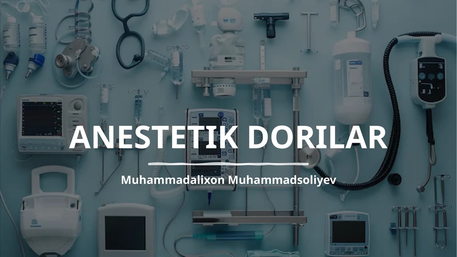 ANESTETIK DORILAR