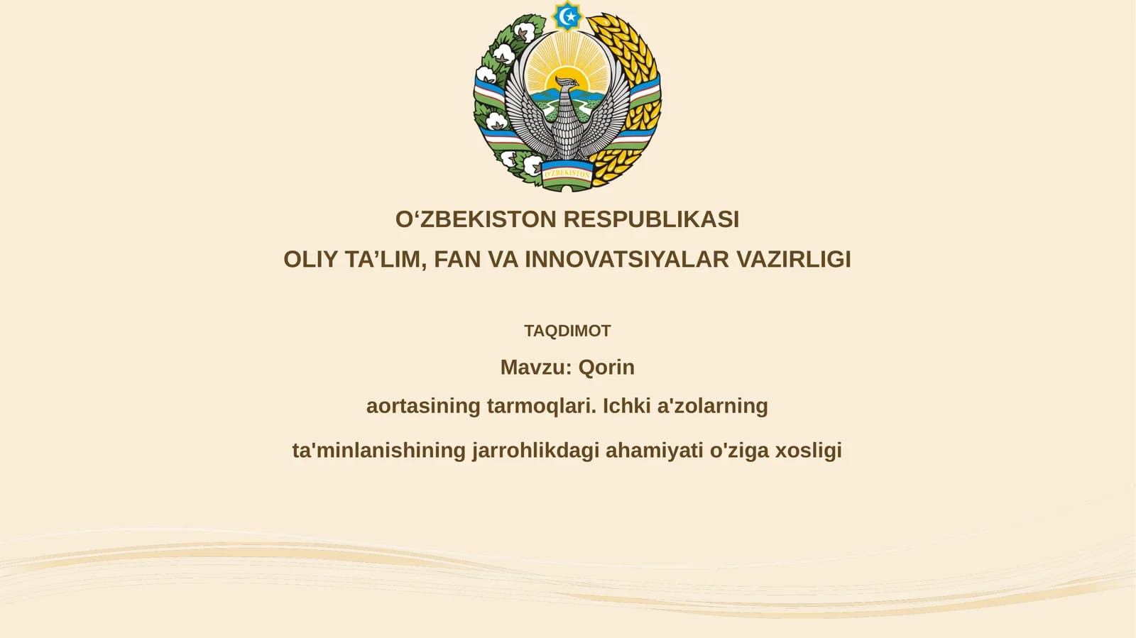 Qorinaortasining tarmoqlari