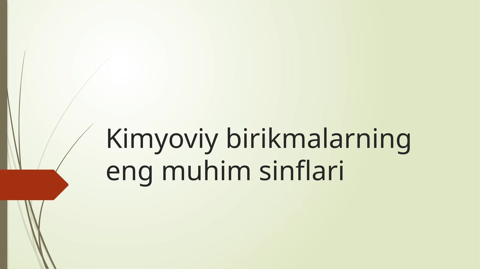 Kimyoviy birikmalar ning eng muhimsi nflari