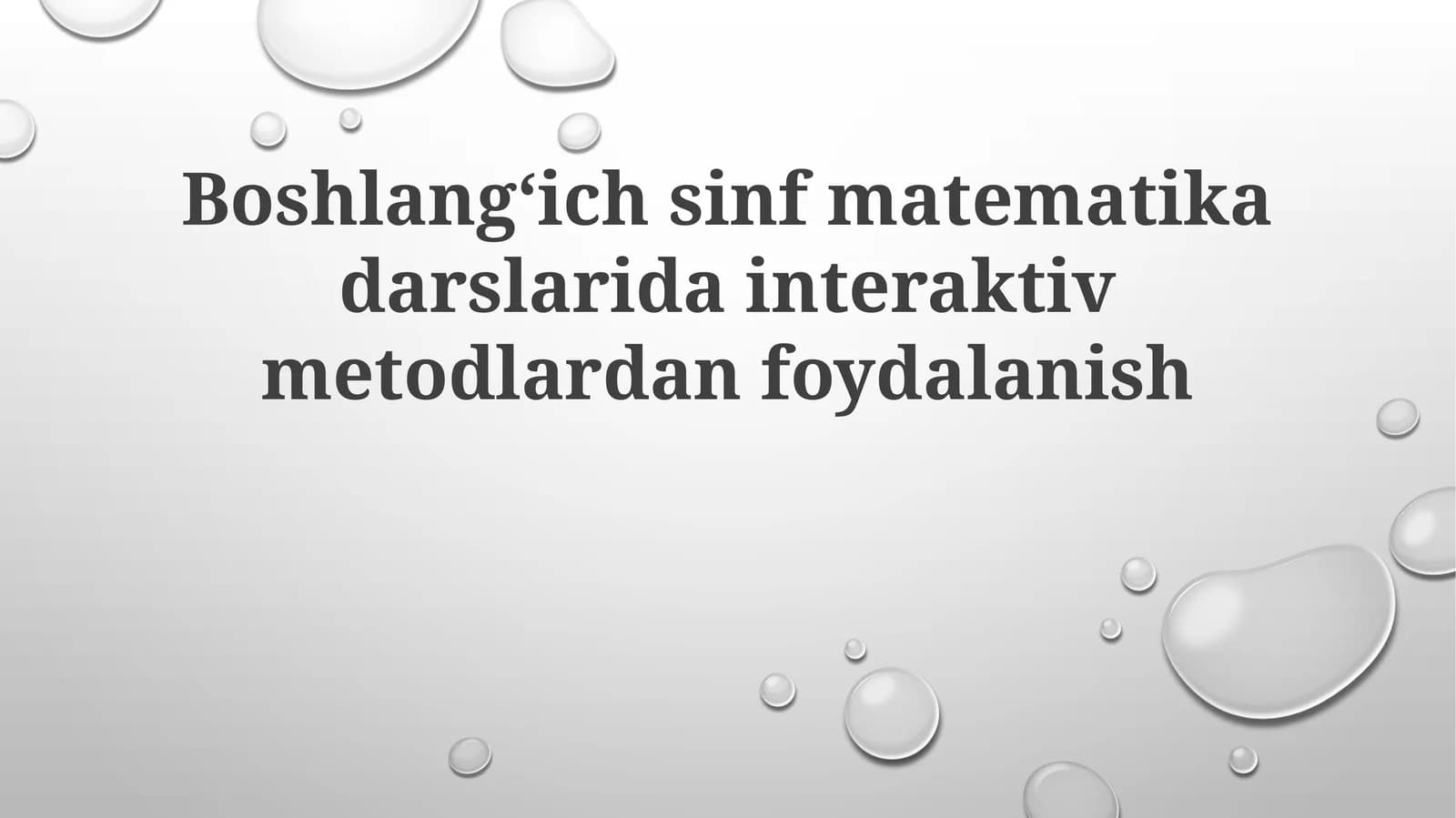 Interaktiv Matematika Darslari