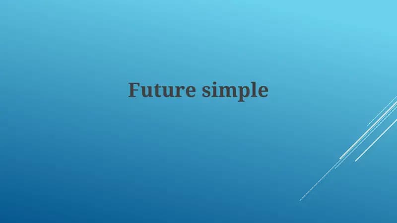 Future simple