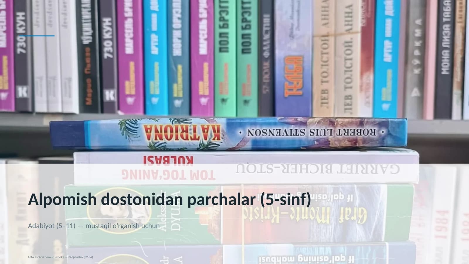 Alpomish dostonidan parchalar (5-sinf)
