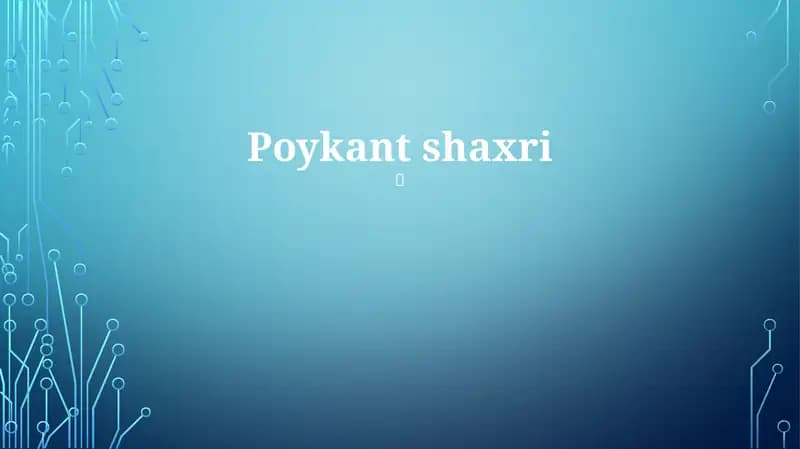 Poykant shaxri