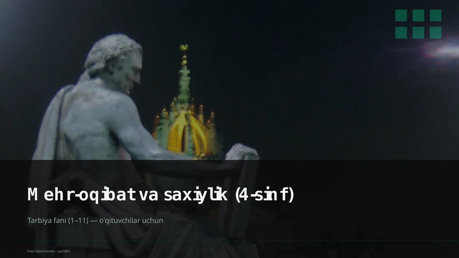 Mehr-oqibat va saxiylik (4-sinf)
