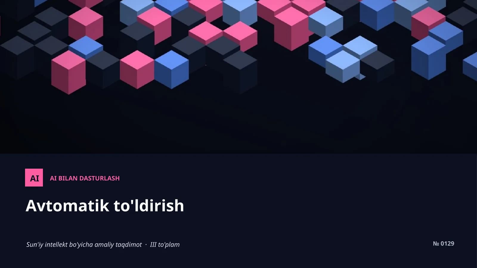 Avtomatik to'ldirish