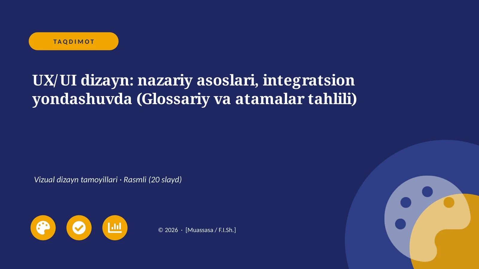 UX/UI dizayn: nazariy asoslari, integratsion yondashuvda (Glossariy va atamalar tahlili)