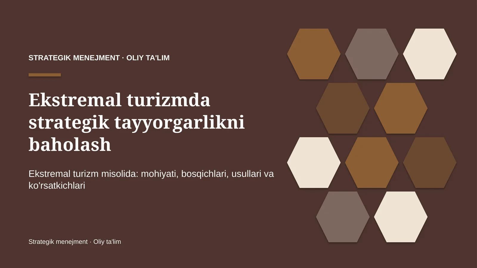 ekstremal turizmda strategik tayyorgarlikni baholash 1316