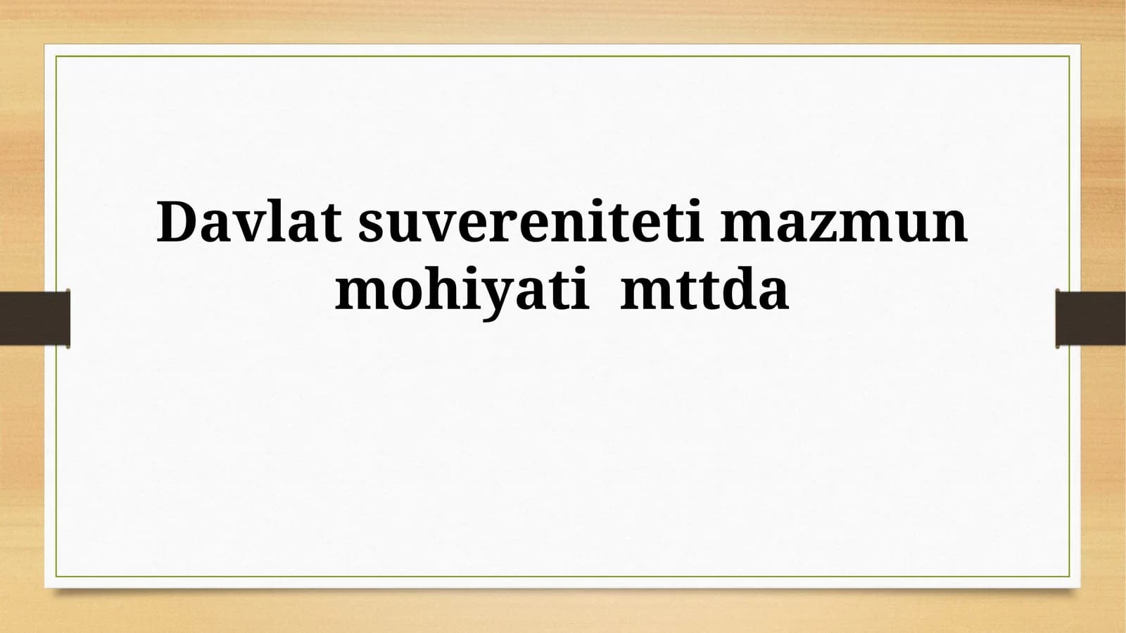 Davlat Suvereniteti Manbalari