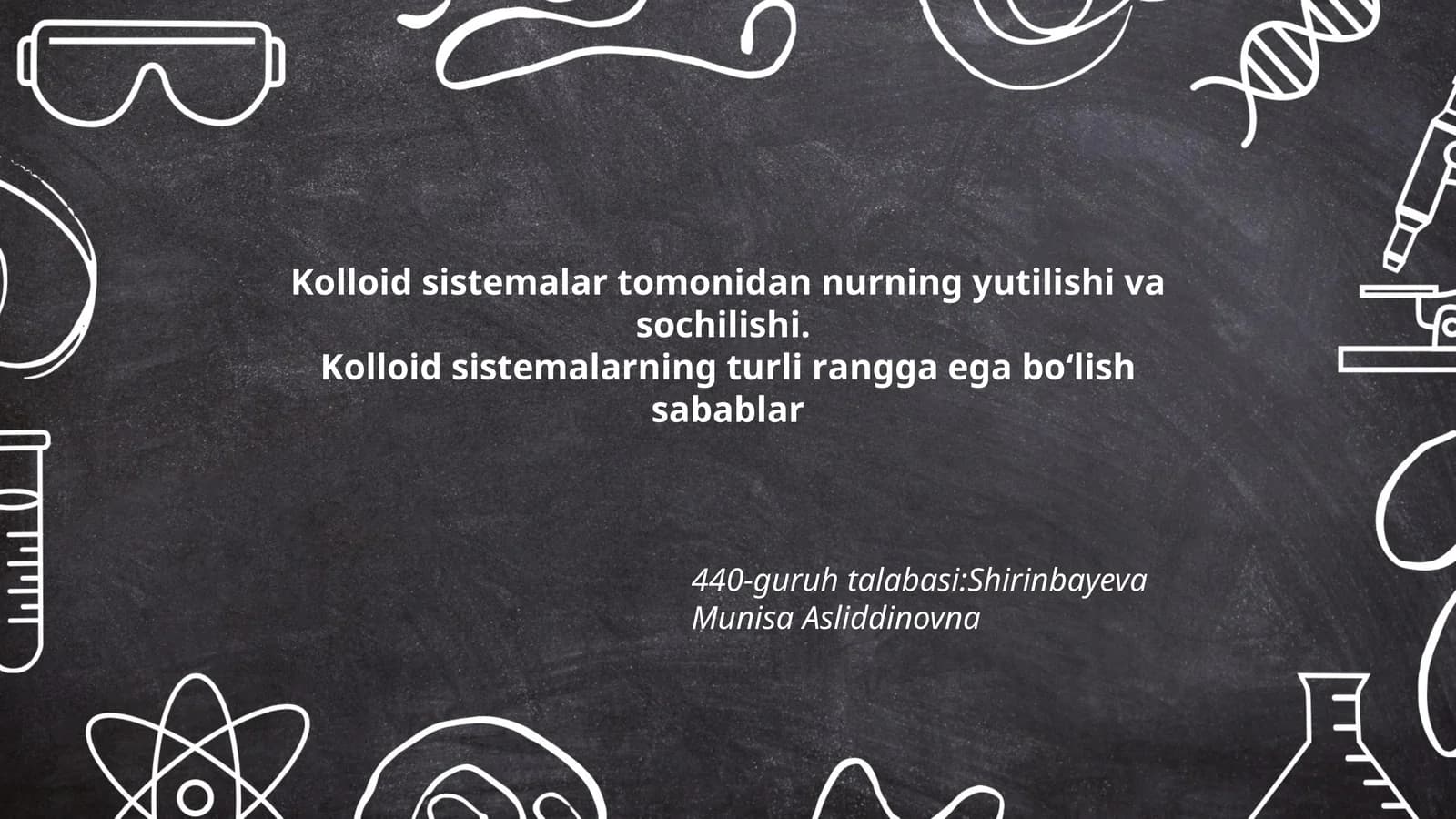 Kоllоid sistеmаlаrning turli rаnggа egа bo‘lish sаbаblаr