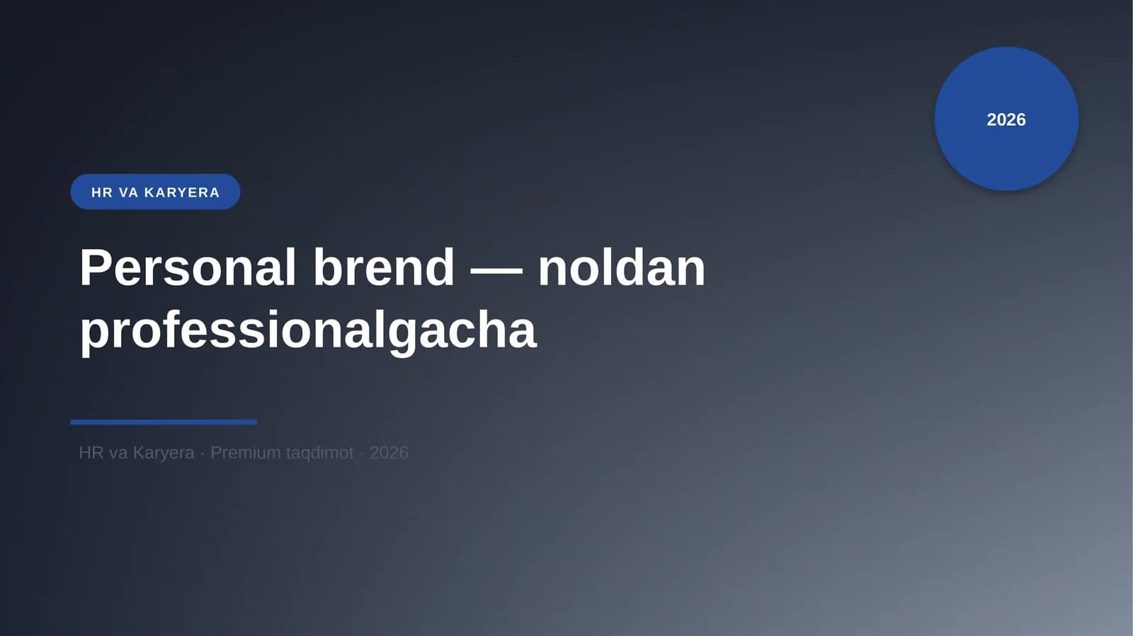 Personal brend — noldan professionalgacha