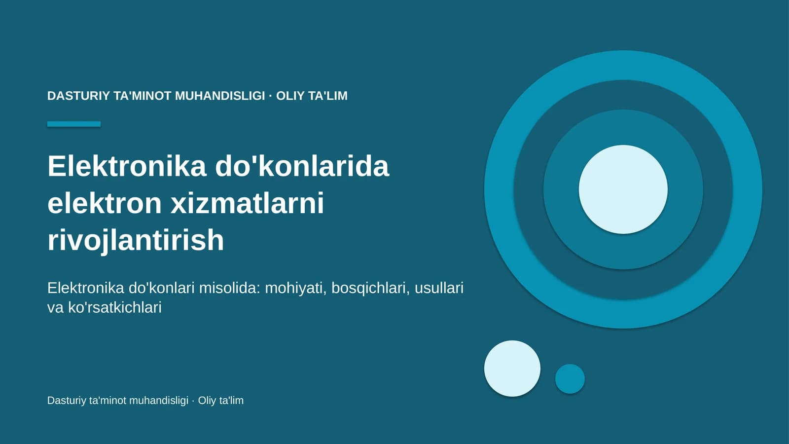 Elektronika do'konlarida elektron xizmatlarni rivojlantirish