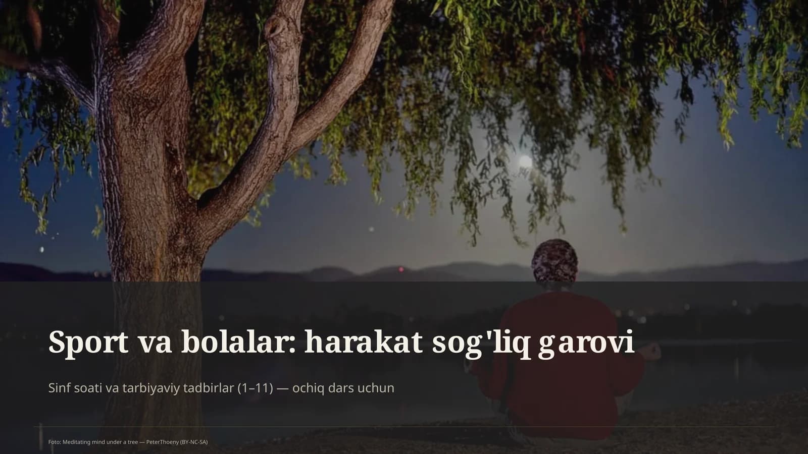 Sport va bolalar: harakat sog'liq garovi