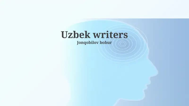 Uzbek writers