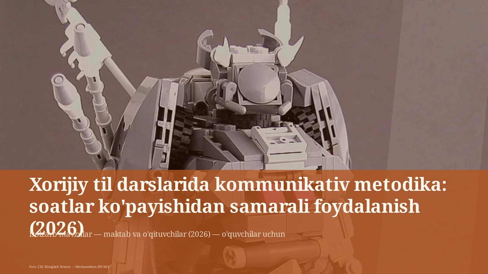 Xorijiy til darslarida kommunikativ metodika