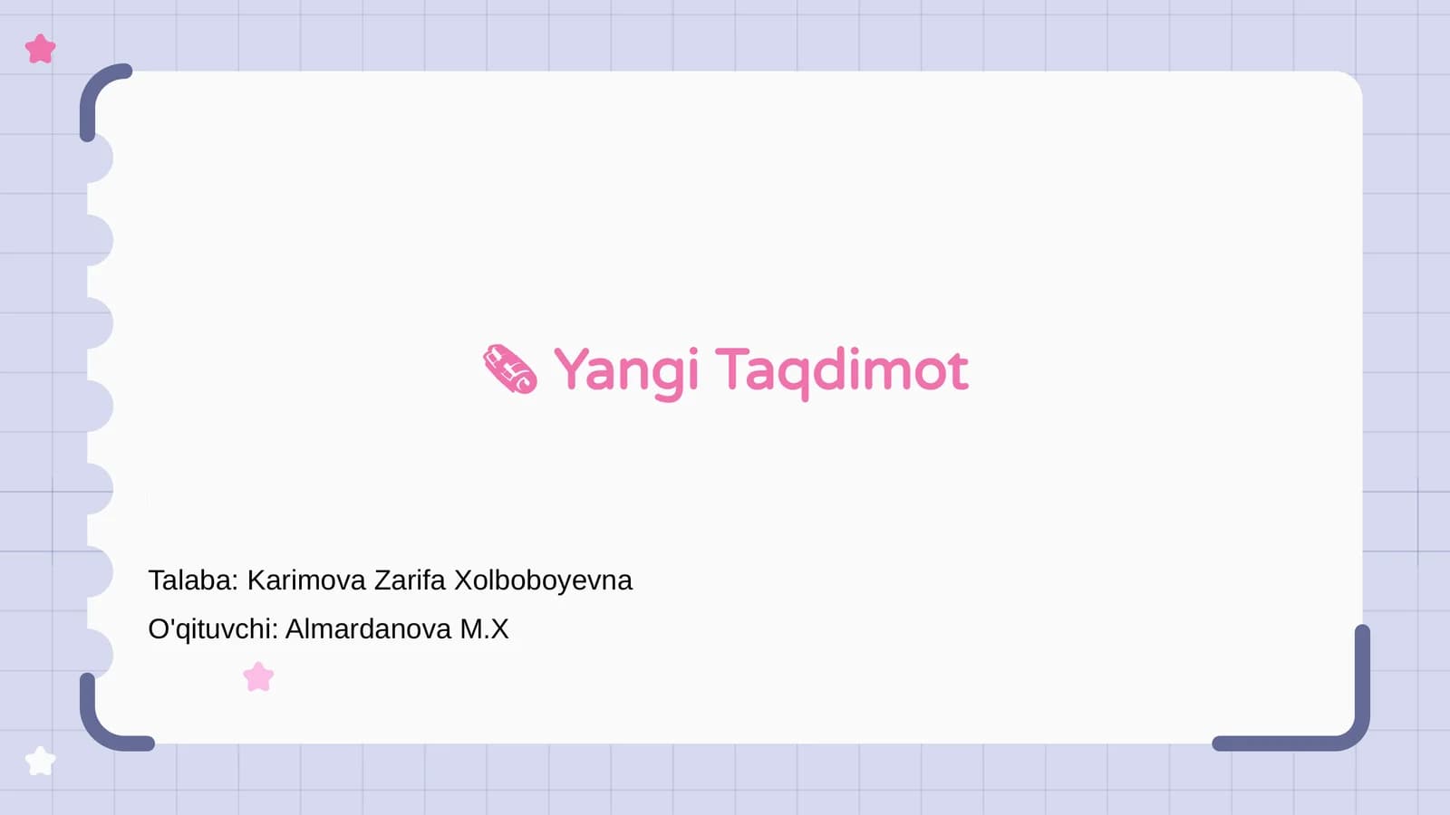 Yangi Taqdimot