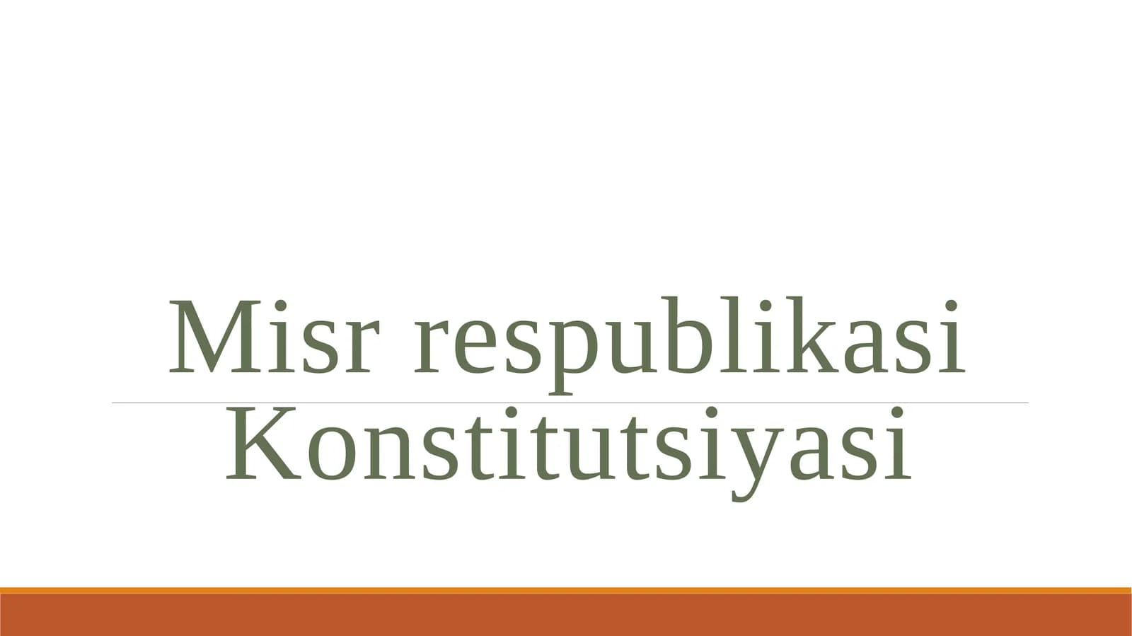 Misr konstitutsiyasi