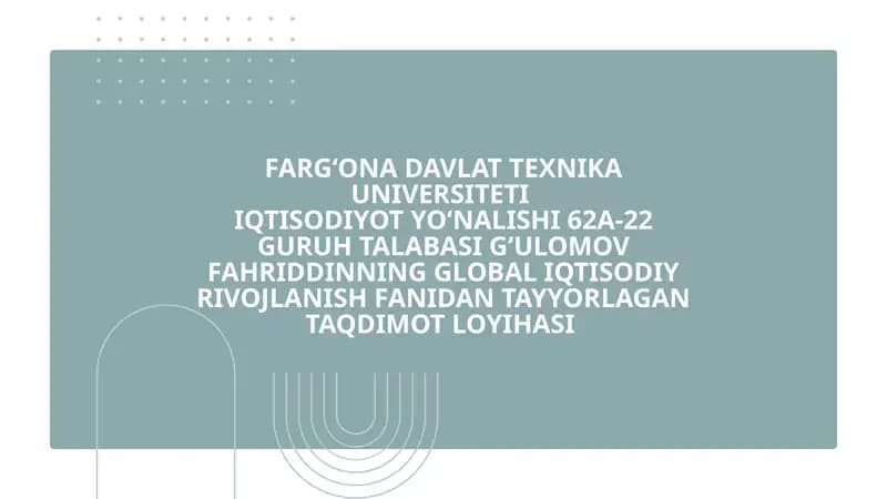 Xitoy va buyuk Britaniya oʻrtasidagi iqtisodiy munosabatlar tahlili