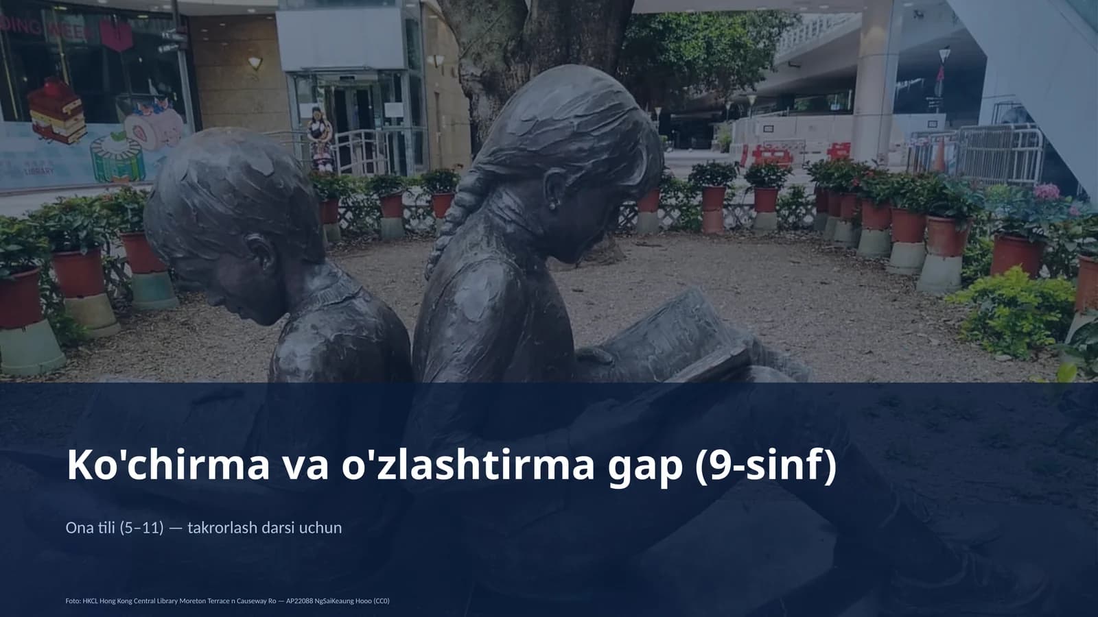 Ko'chirma va o'zlashtirma gap (9-sinf)