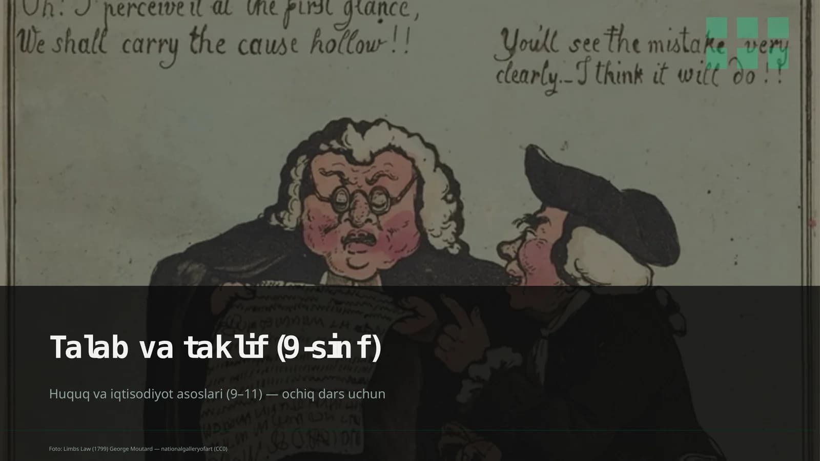 Talab va taklif (9-sinf)