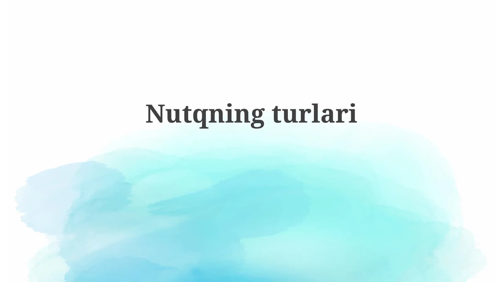 Nutqningturlari