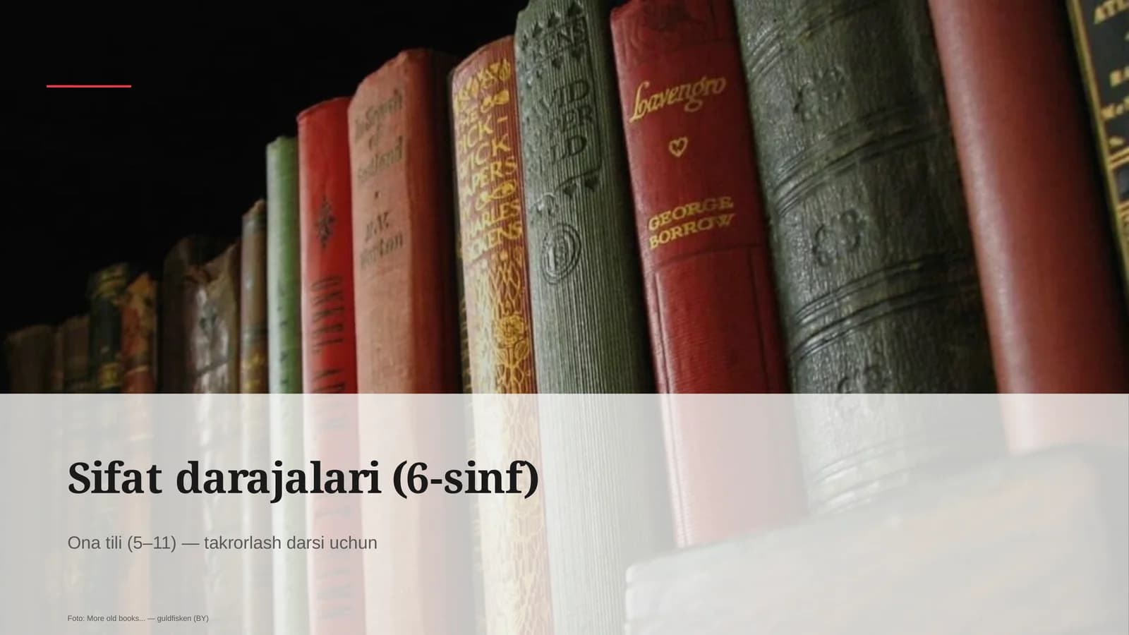 Sifat darajalari (6-sinf)