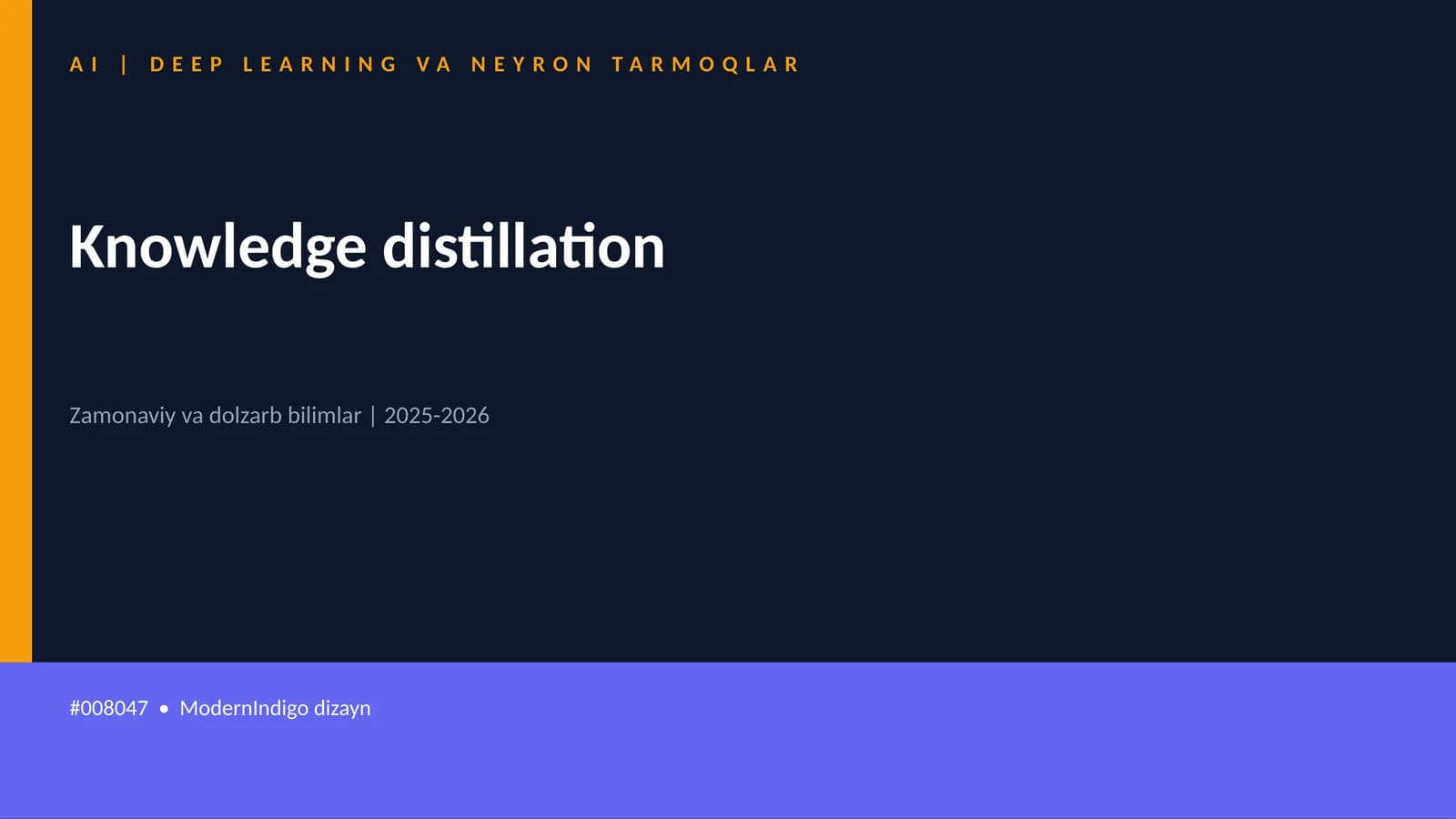 AI | DEEP LEARNING VA NEYRON TARMOQLAR