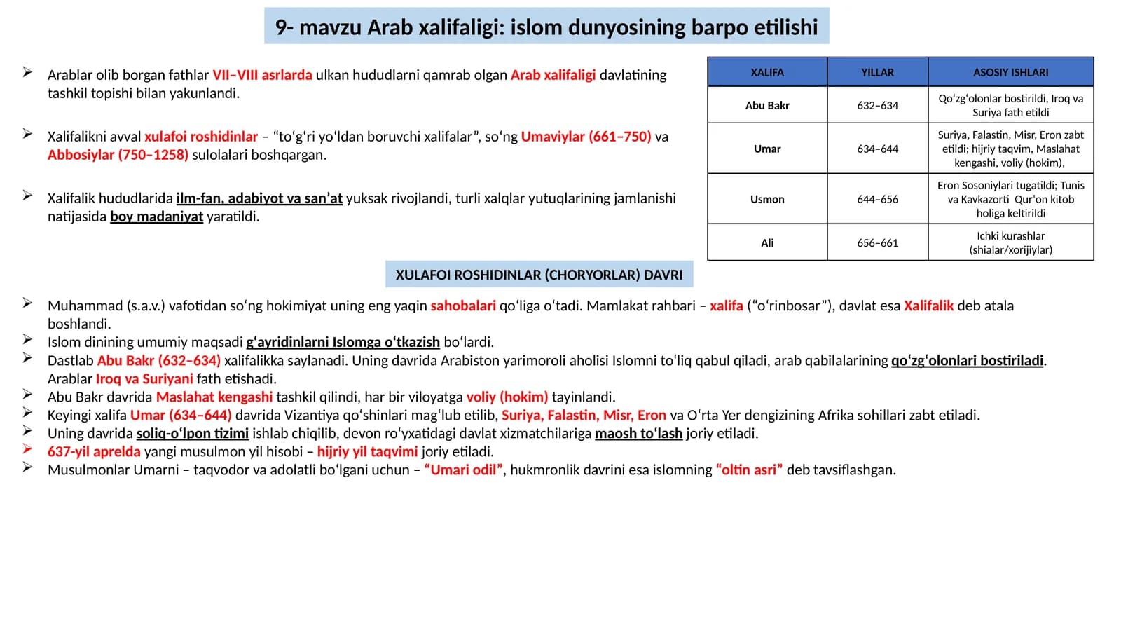 Arab xalifaligi