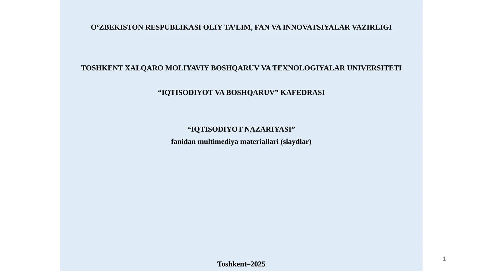 Iqtisodiy taraqqiyot va iqtisodiy o`sish