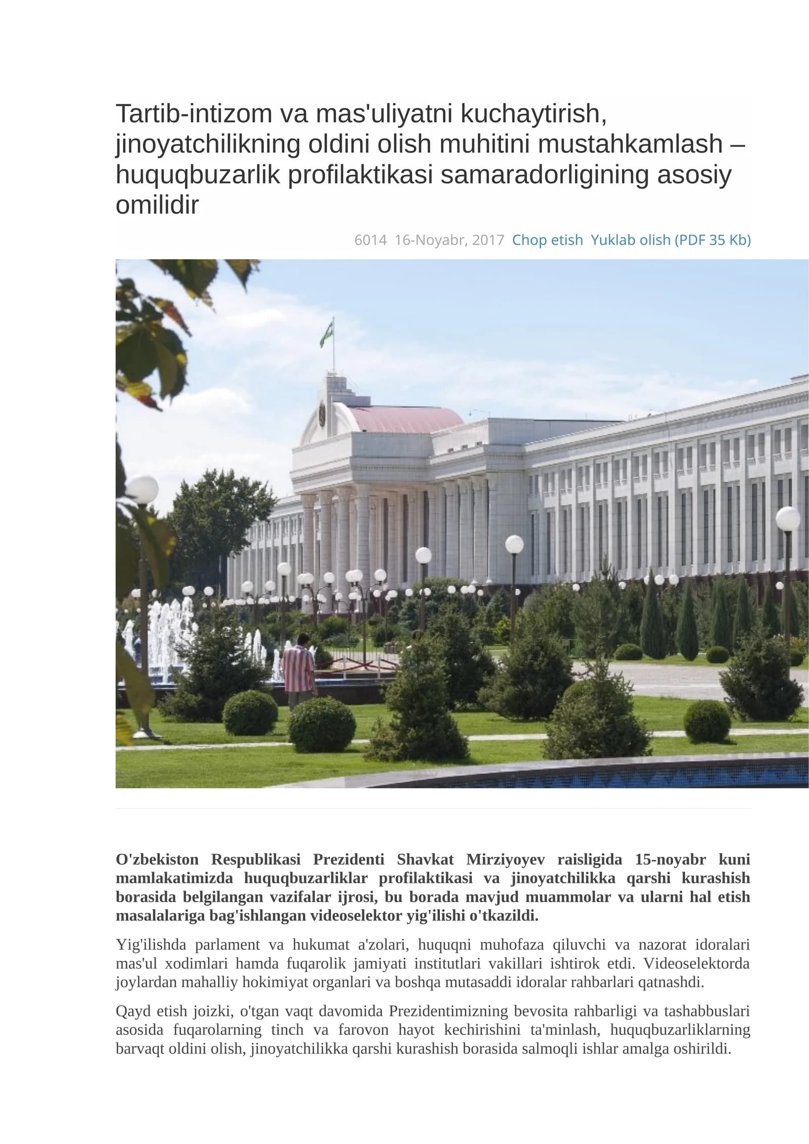 Huquqbuzarliklar profilaktikasi