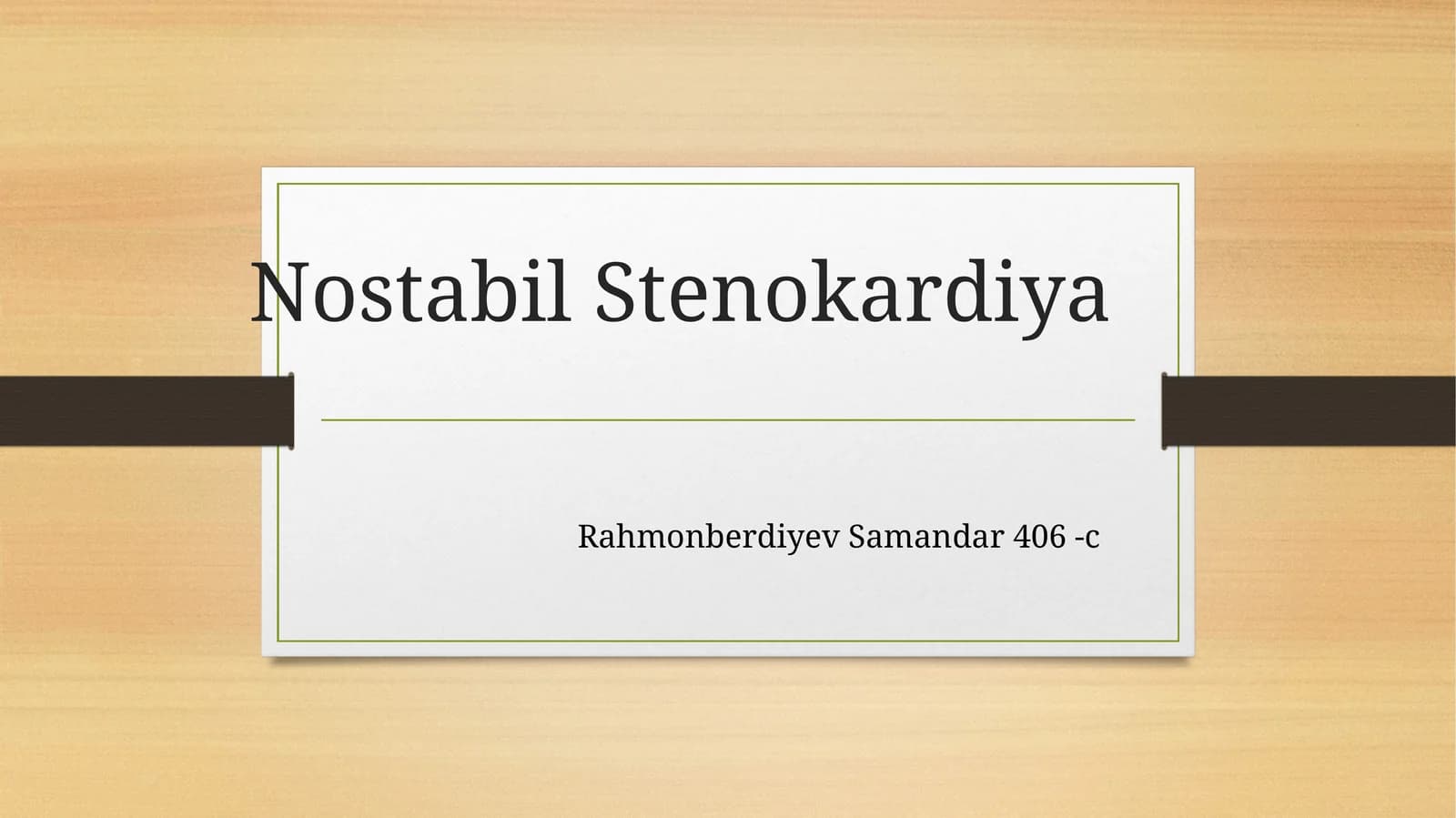 Stenokardiya
