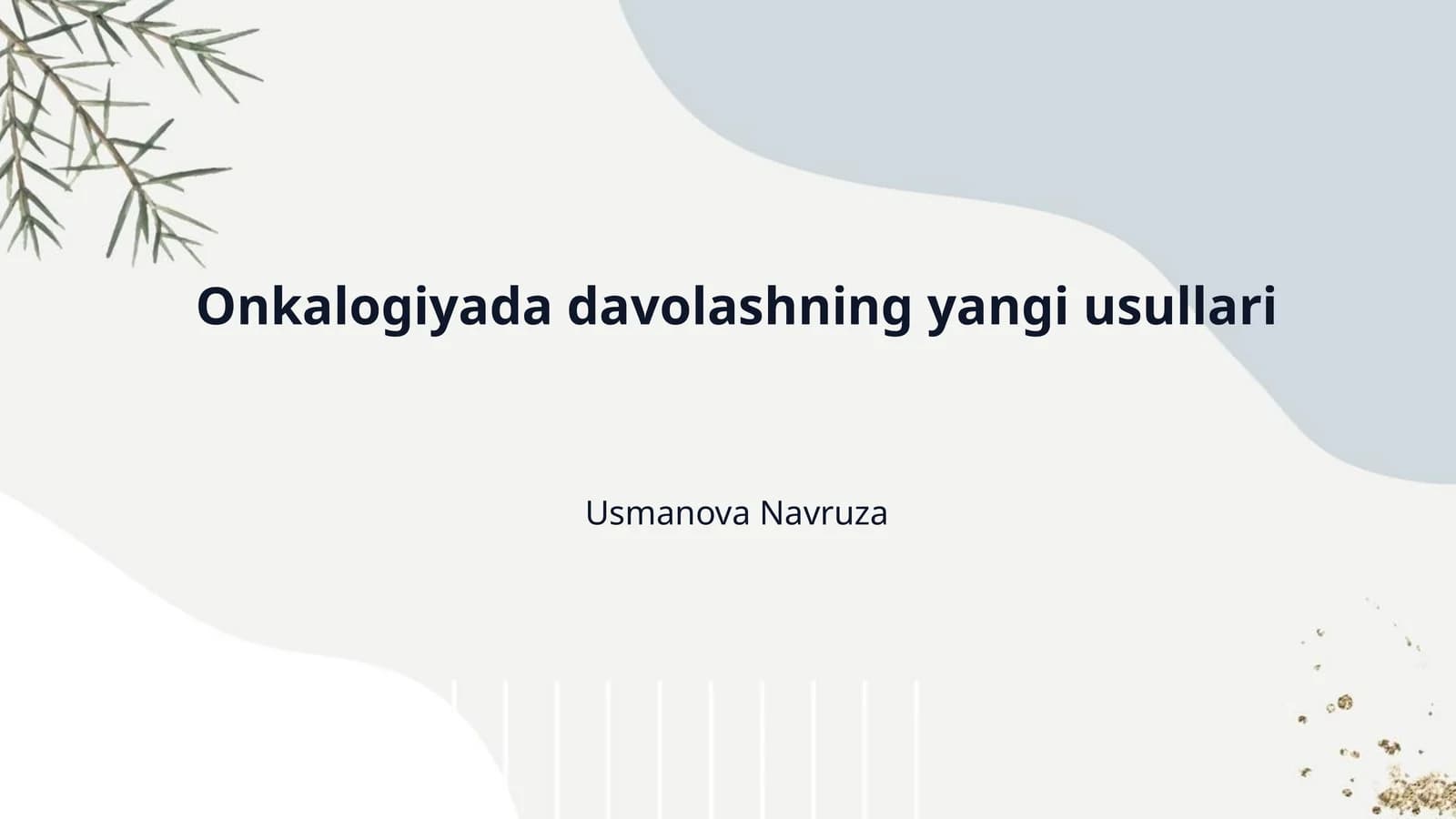 Onkalogiyada davolashning yangi usullari