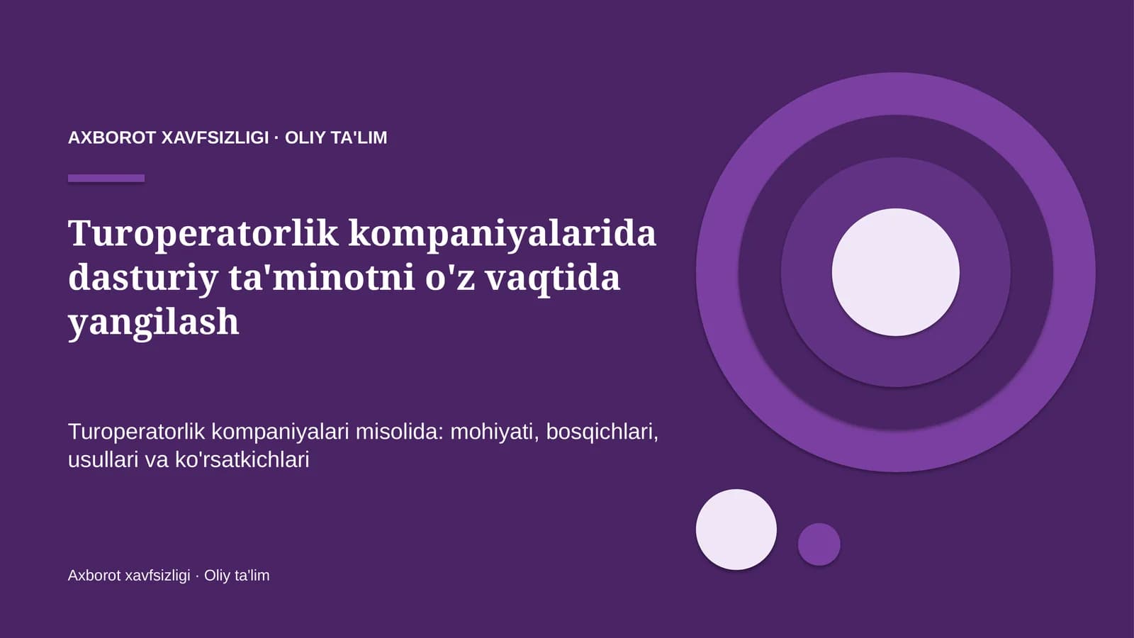 turoperatorlik kompaniyalarida dasturiy ta'minotni o'z vaqtida yangilash 3728