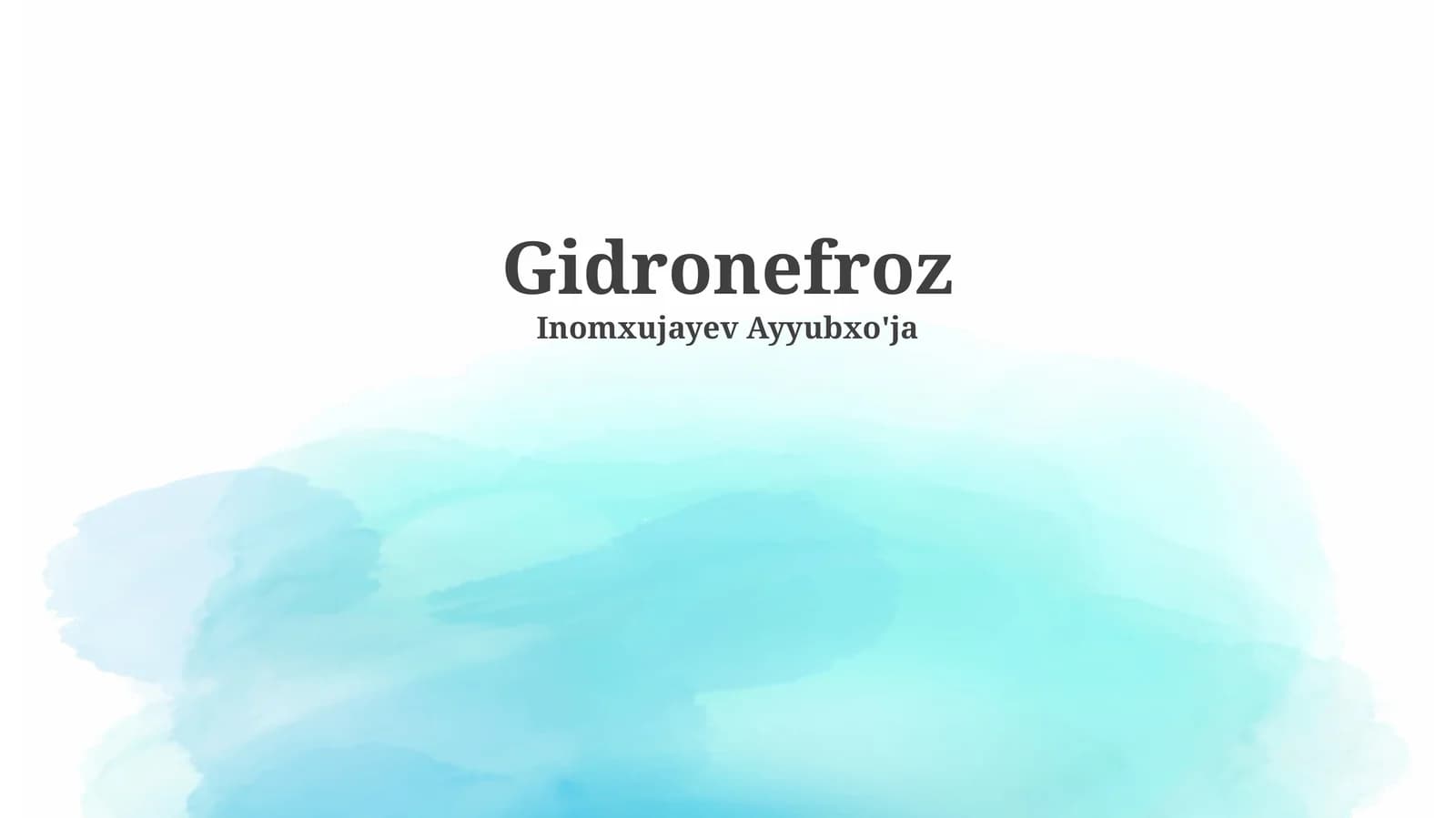 Gidronefroz