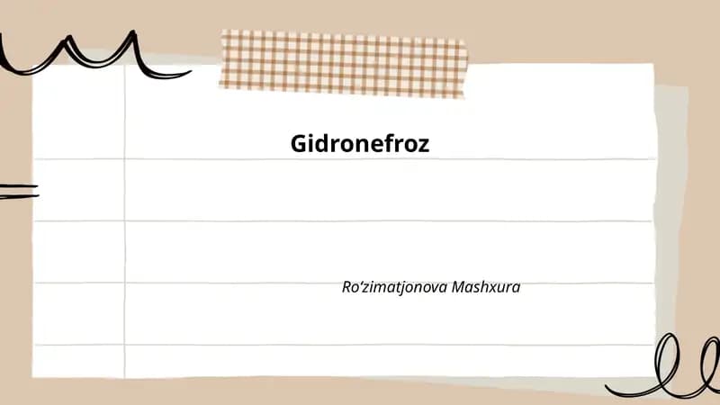 Gidronefroz