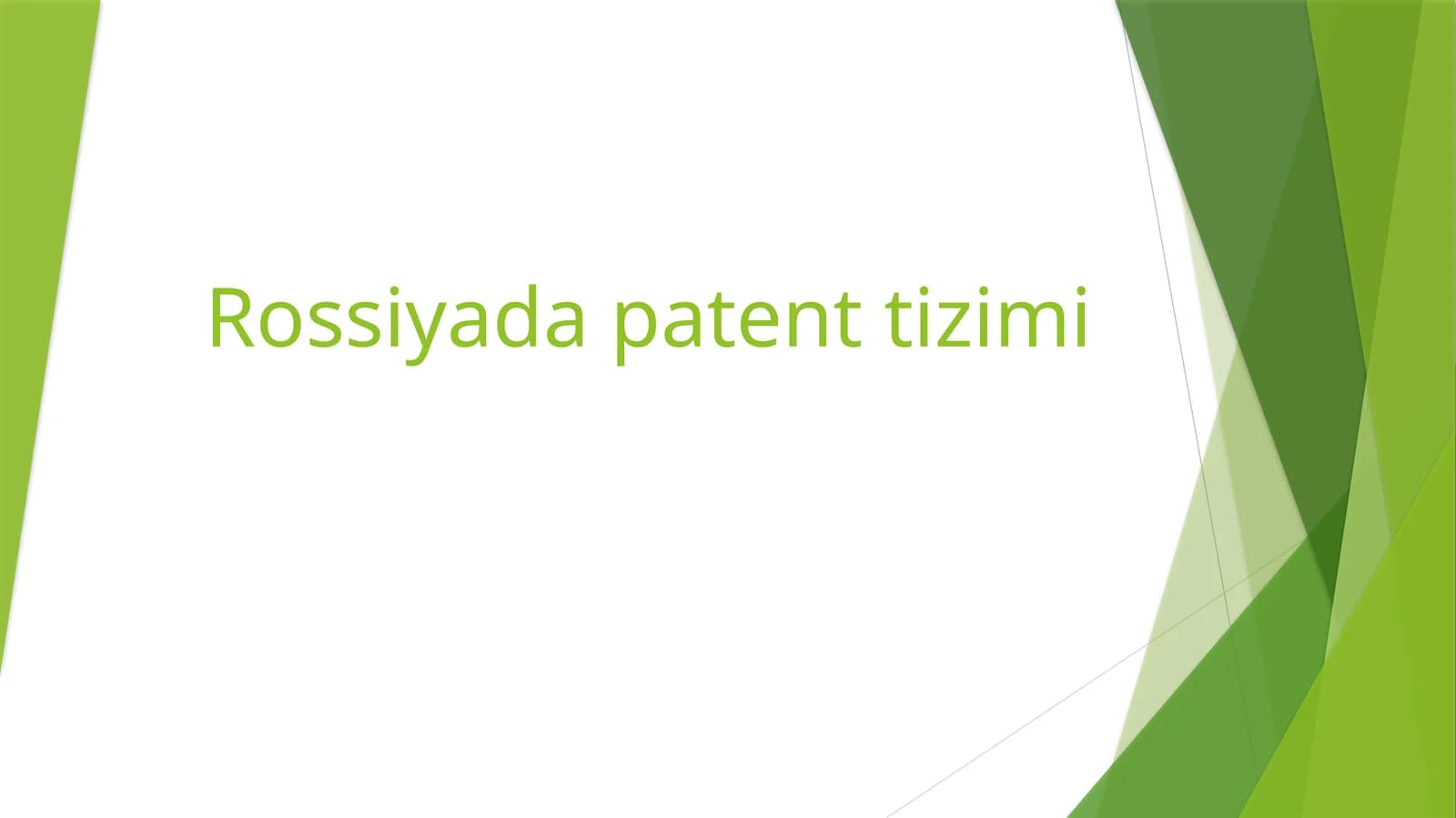 Rossiya patent tizimi