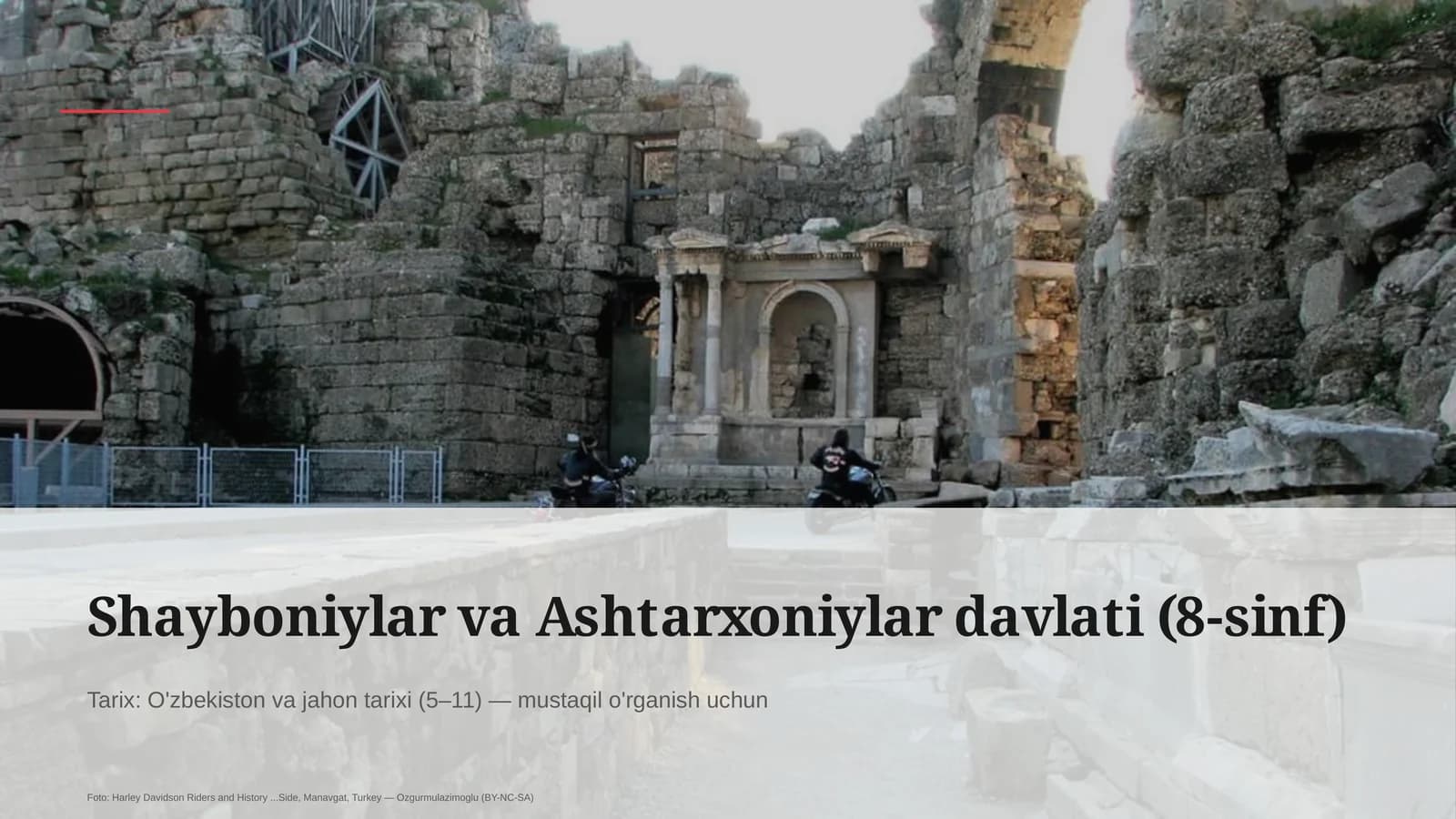 Shayboniylar va Ashtarxoniylar davlati (8-sinf)