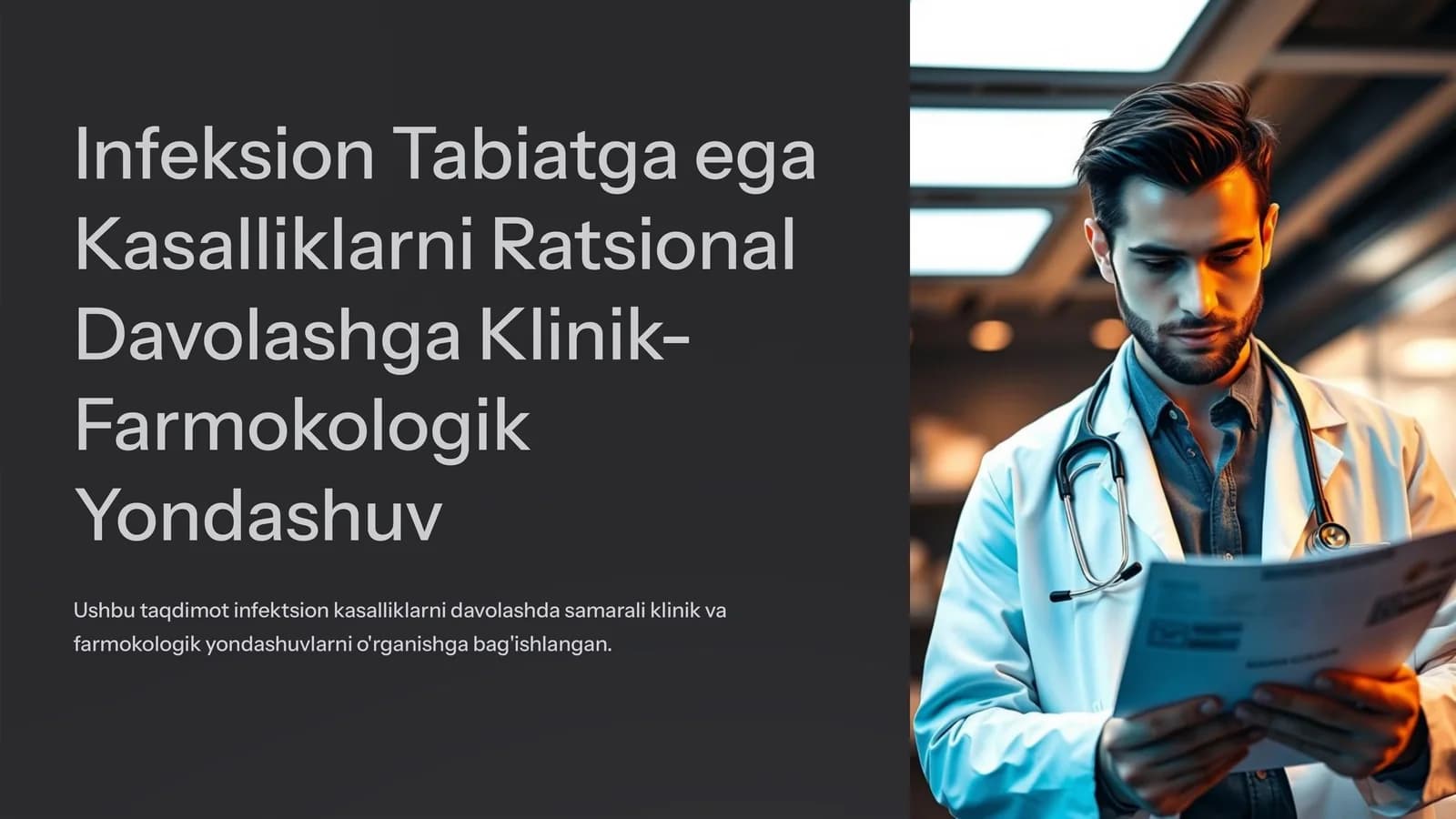 Infeksion Tabiatga ega Kasalliklarni Ratsional Davolashga Klinik-Farmokologik Yondashuv