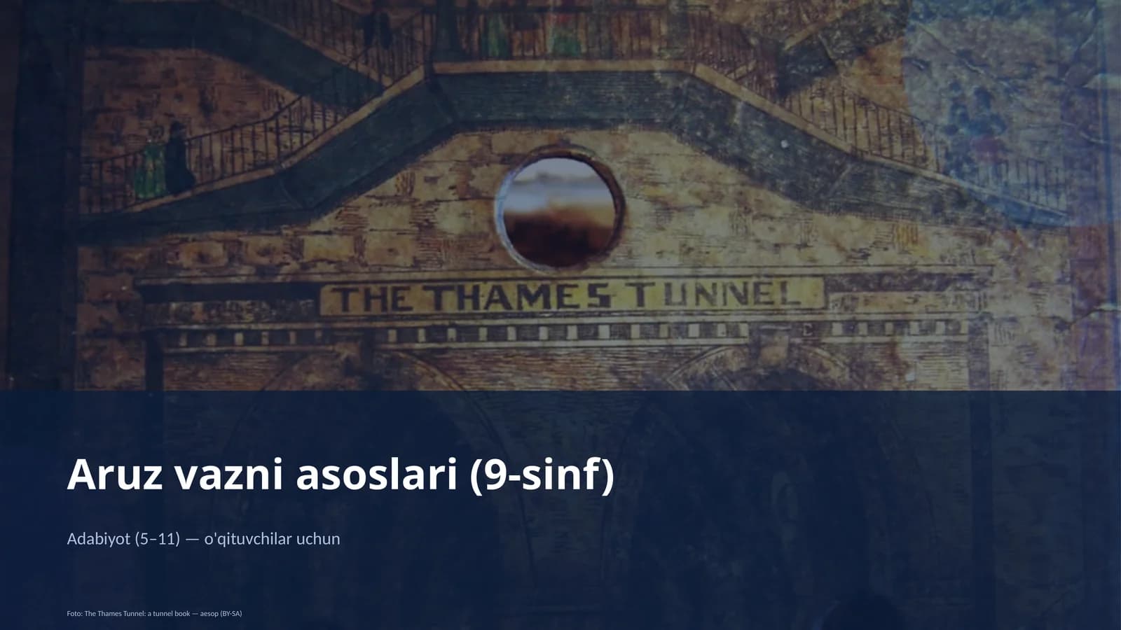 Aruz vazni asoslari (9-sinf)