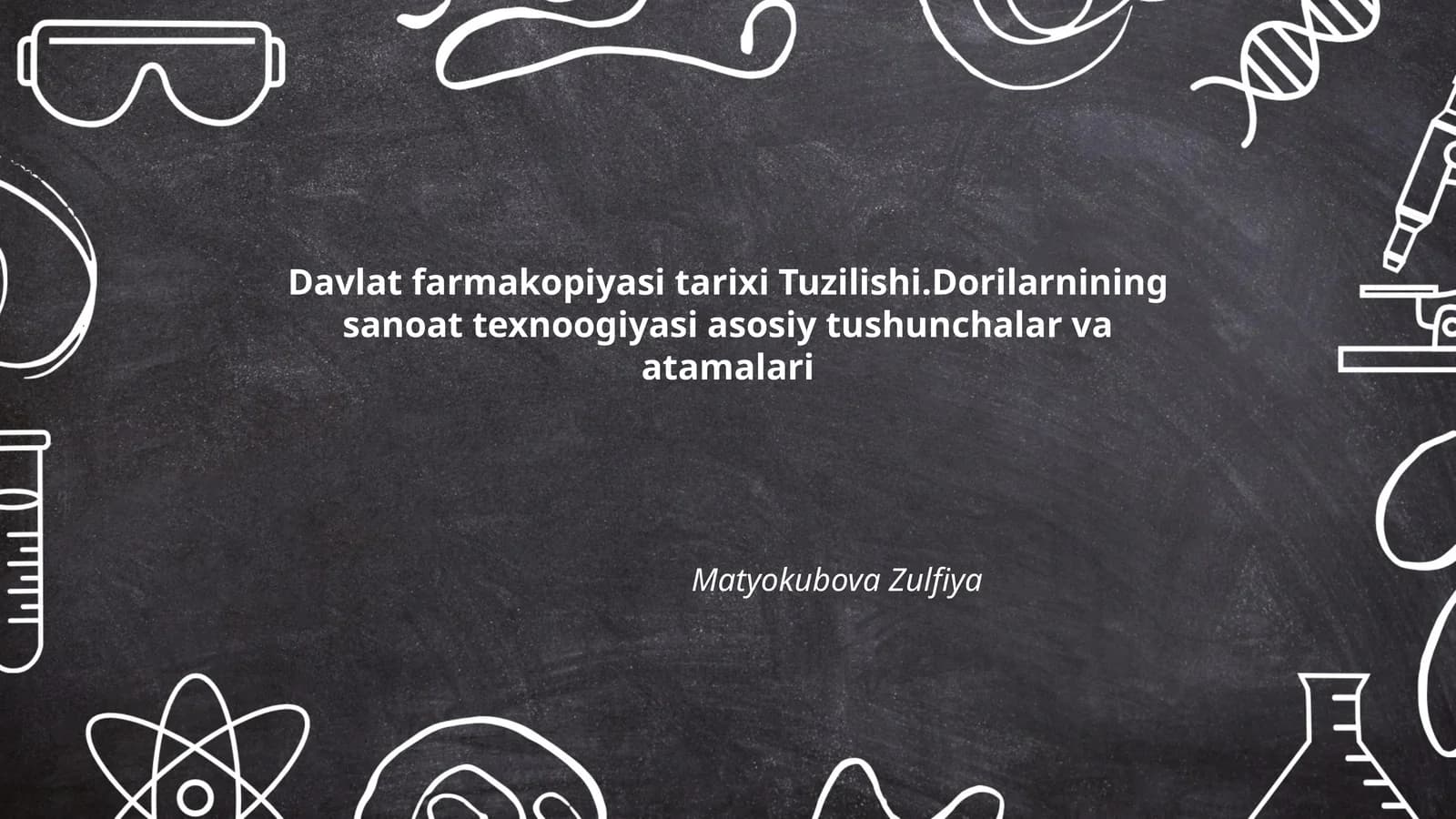 Davlat farmakopiyasi tarixi Tuzilishi.Dorilarnining sanoat texnoogiyasi asosiy tushunchalar va atamalari