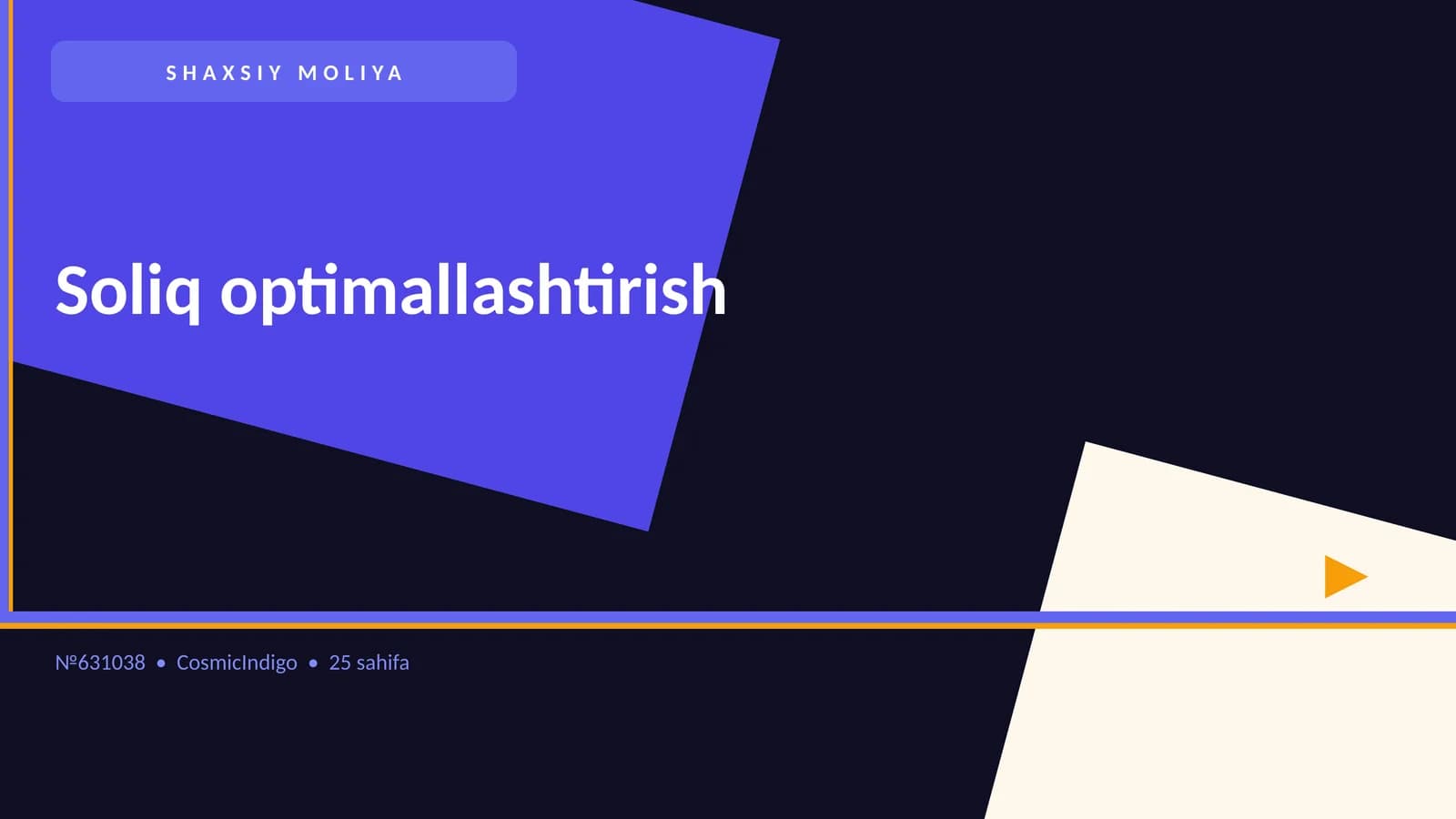Soliq optimallashtirish