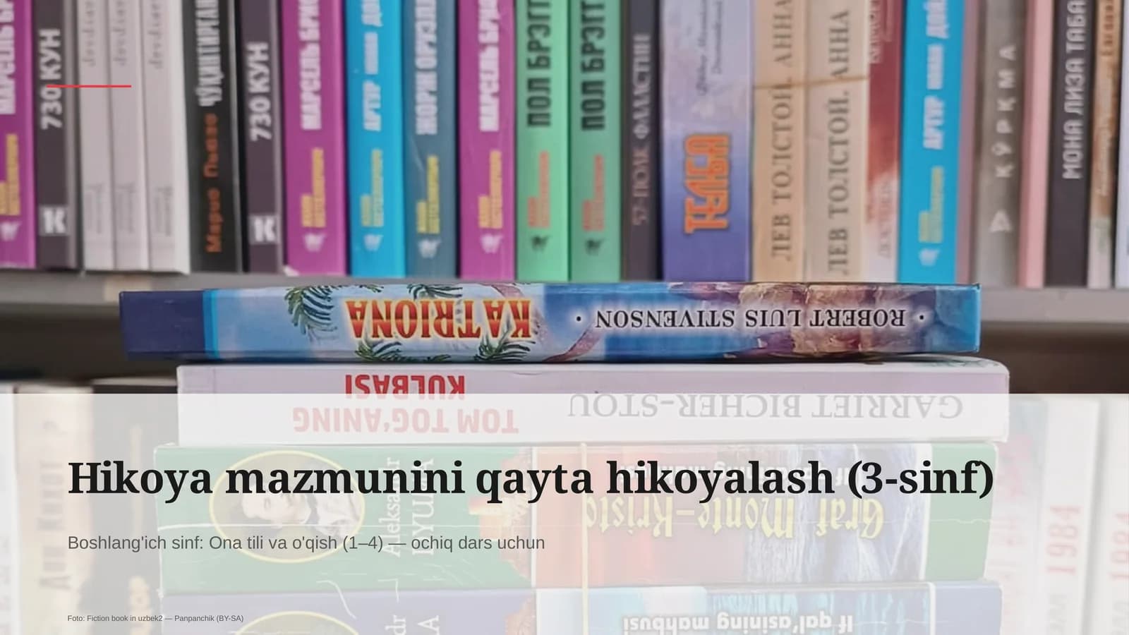 Hikoya mazmunini qayta hikoyalash (3-sinf)