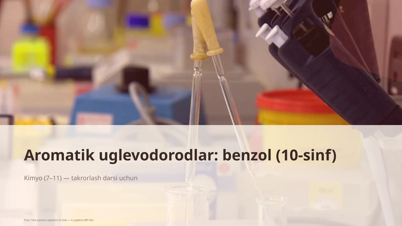 Aromatik uglevodorodlar: benzol (10-sinf)