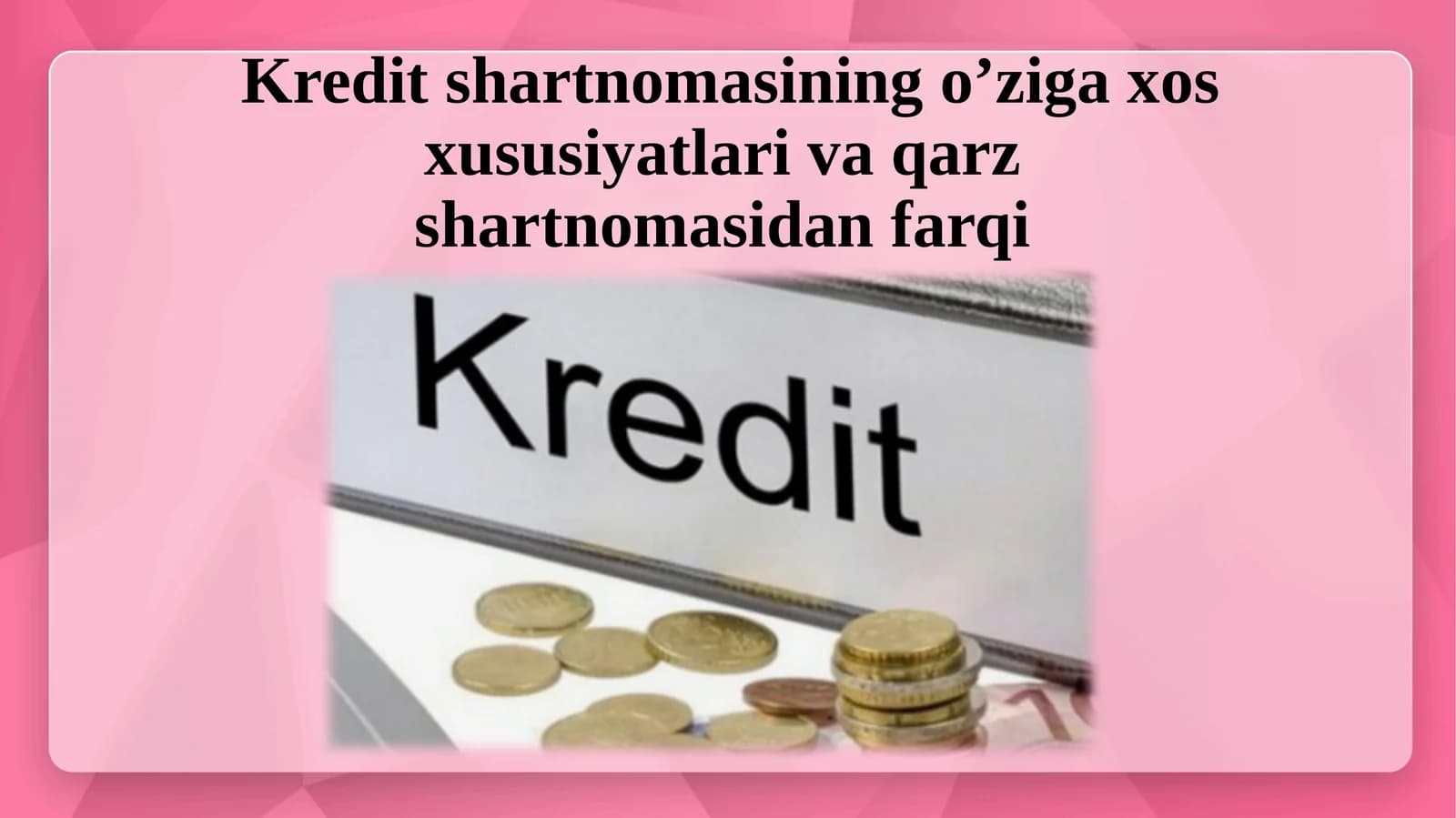Kredit shartnomasi