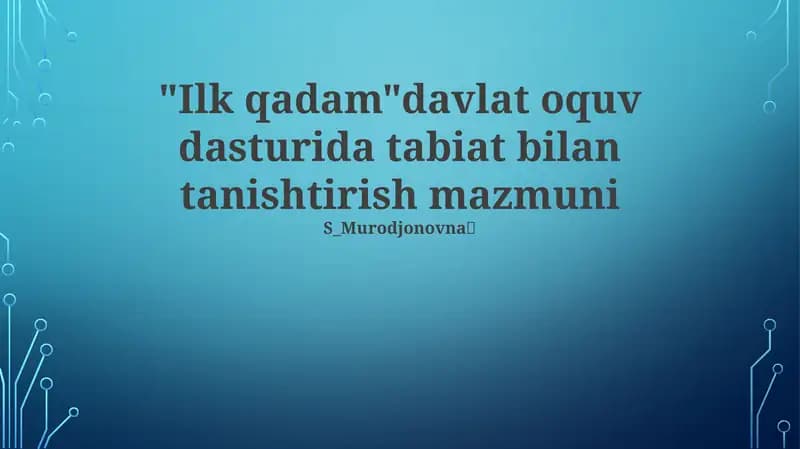 Ilk qadam