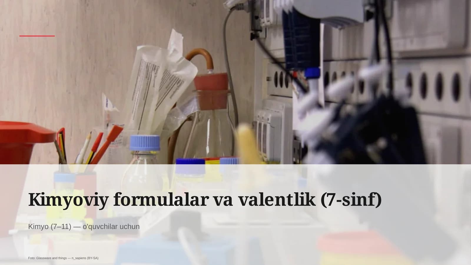 Kimyoviy formulalar va valentlik (7-sinf)