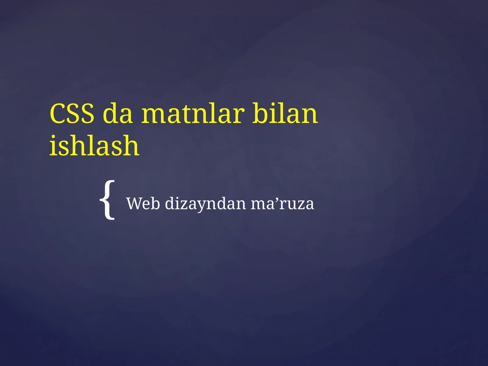 Font-size xususiyati