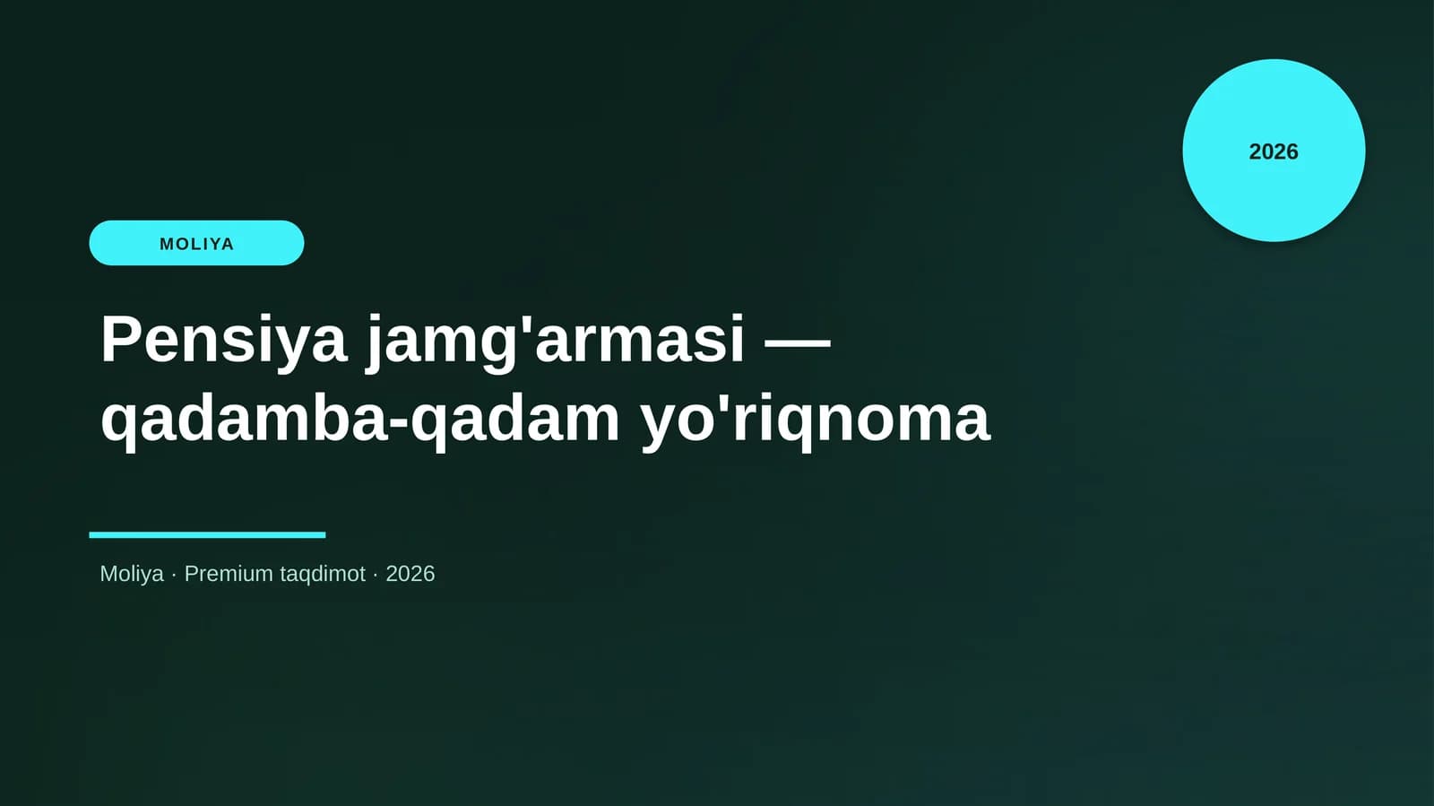 Pensiya jamg'armasi — qadamba-qadam yo'riqnoma